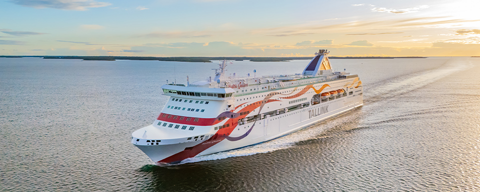 Tallink Silja Lines kryssningsfartyg Baltic Queen på Östersjön